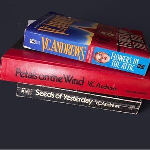 V.C. Andrews Book Set - Red, Blue, Black